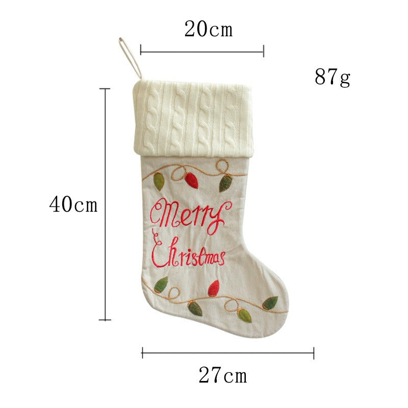 Christmas Stocking Gift Bag Set for Festive Displays