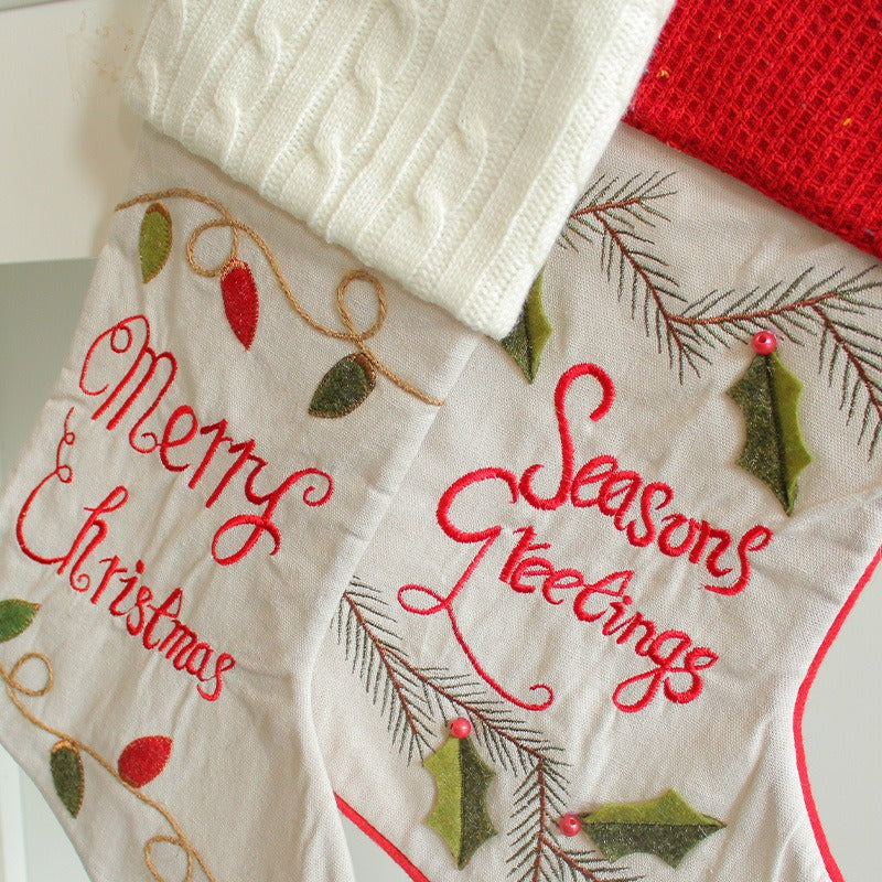 Christmas Stocking Gift Bag Set for Festive Displays