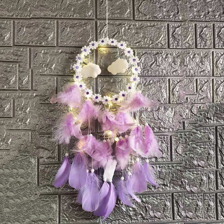 Dream Catcher Light String for Cozy Boho Bedroom Decor