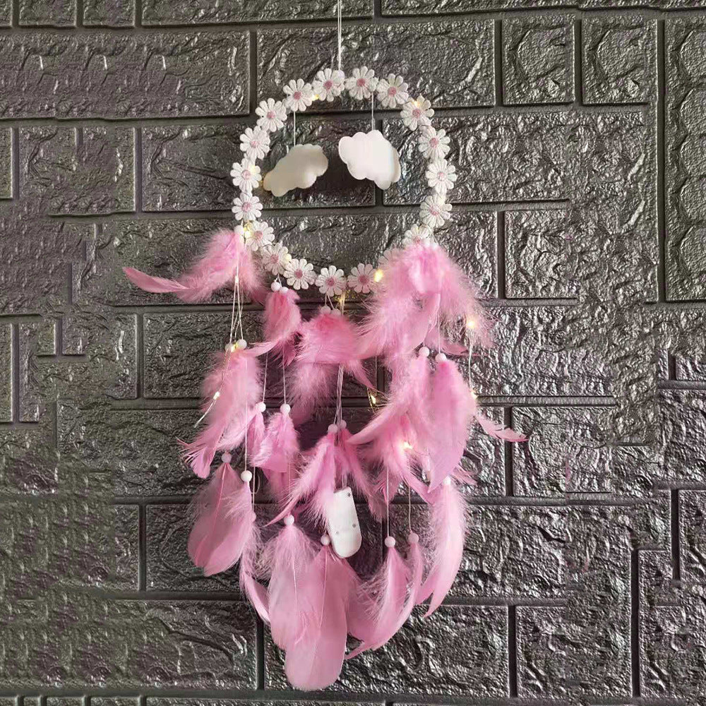 Dream Catcher Light String for Cozy Boho Bedroom Decor