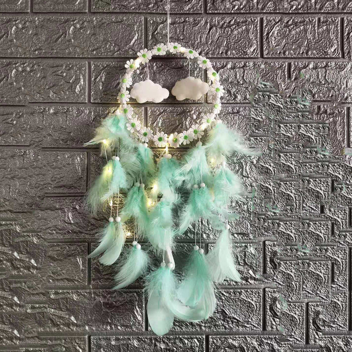 Dream Catcher Light String for Cozy Boho Bedroom Decor