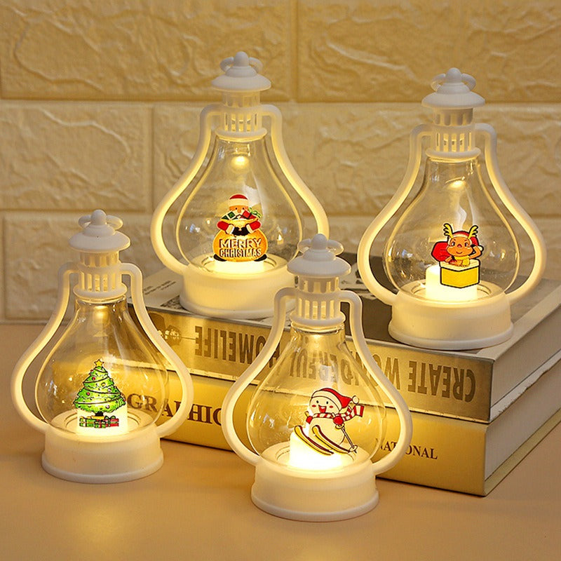 Christmas LED Lantern Window Light for Kids Rooms