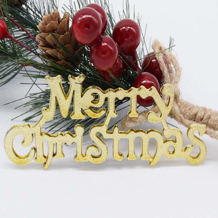 Christmas Tree Merry Christmas Sign Hanging Ornament