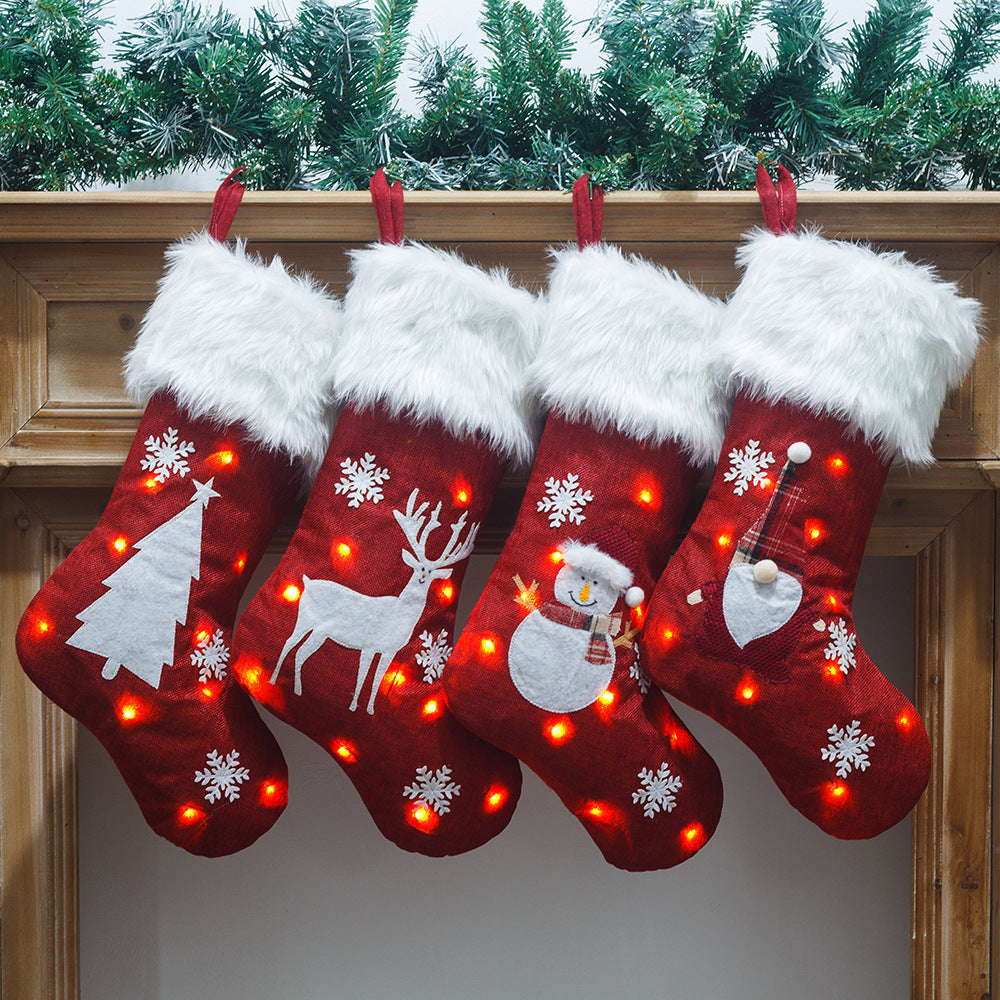 Light-Up Christmas Stockings for Cozy Holiday Decor
