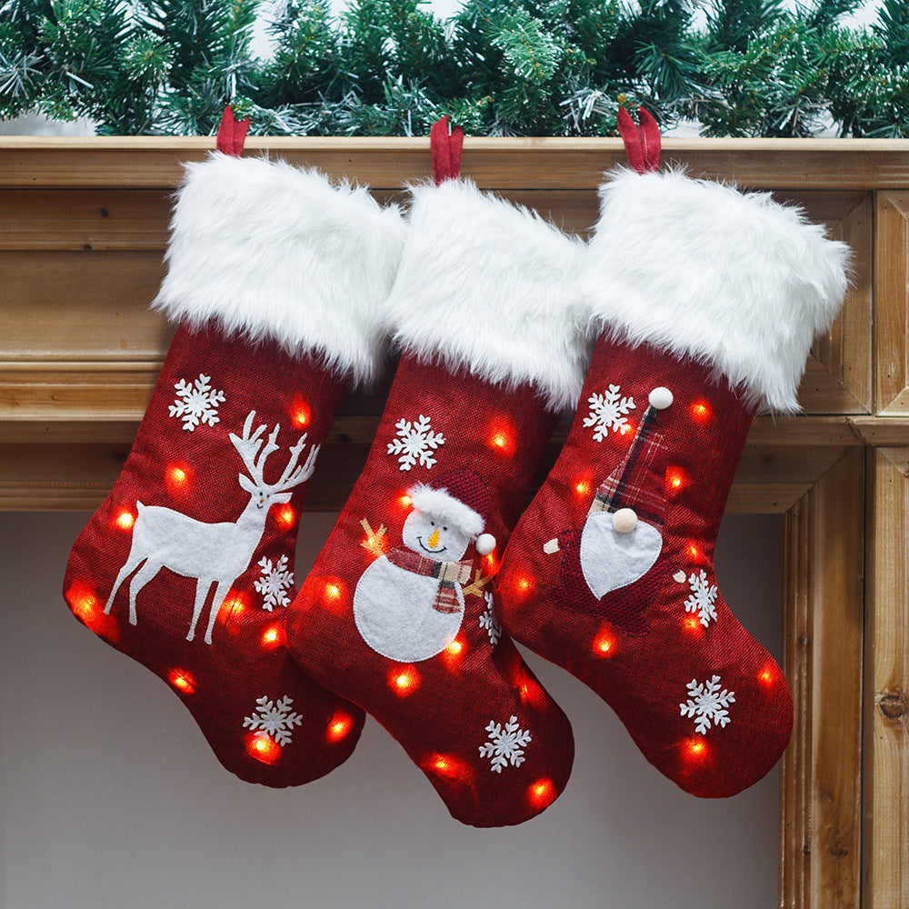 Light-Up Christmas Stockings for Cozy Holiday Decor