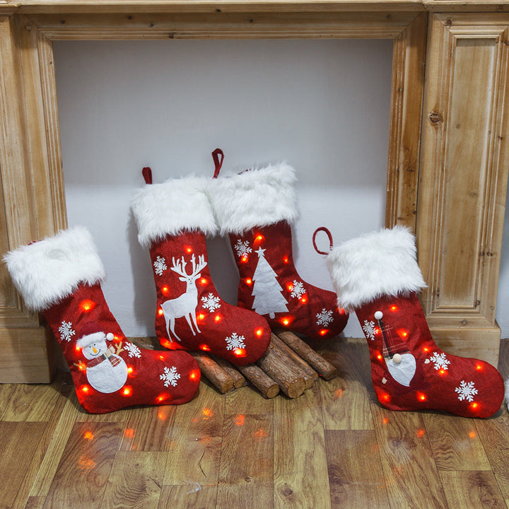 Light-Up Christmas Stockings for Cozy Holiday Decor