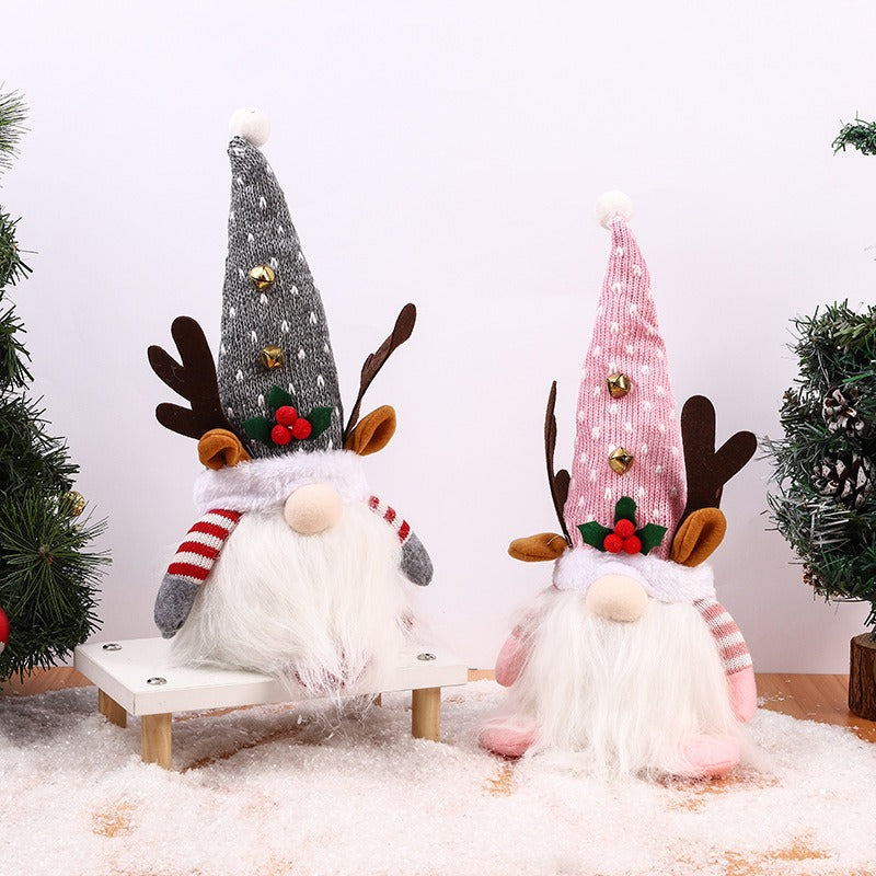 Christmas Reindeer Gnome Tabletop Decor for Cozy Cheer