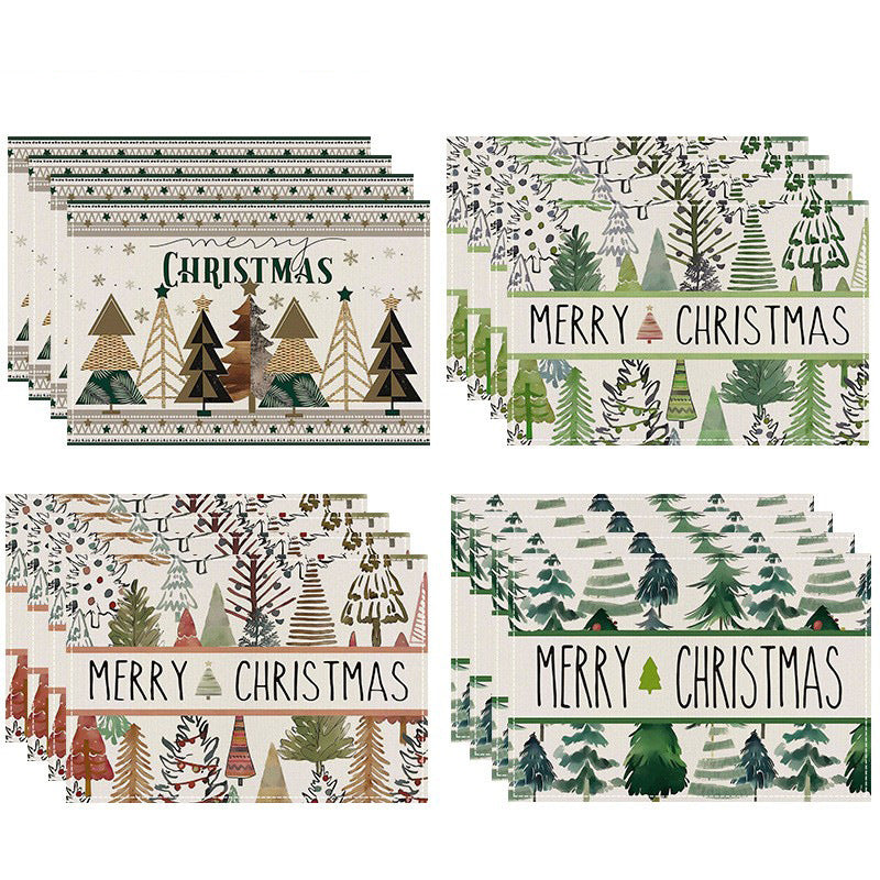 Christmas Linen Placemats for Festive Table Settings
