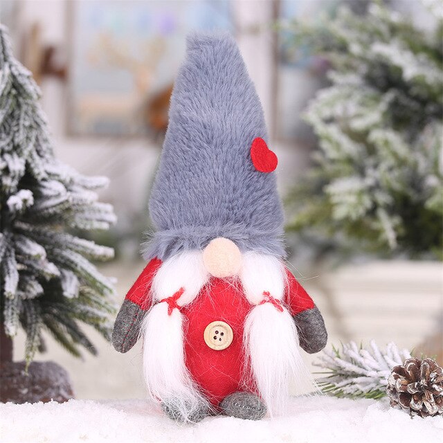Christmas Gnome Plush Doll Ornament for Cozy Decor