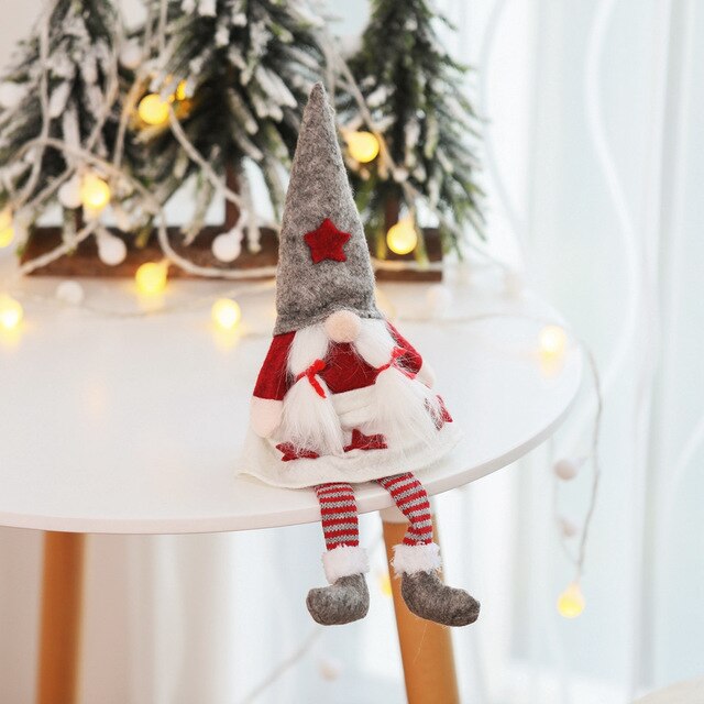 Christmas Gnome Plush Doll Ornament for Cozy Decor