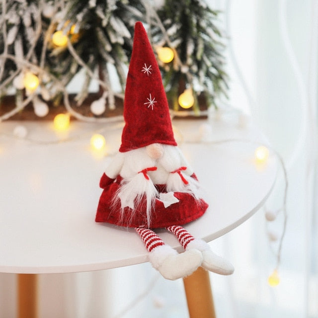 Christmas Gnome Plush Doll Ornament for Cozy Decor