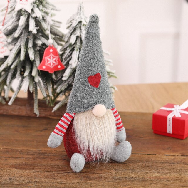 Christmas Gnome Plush Doll Ornament for Cozy Decor