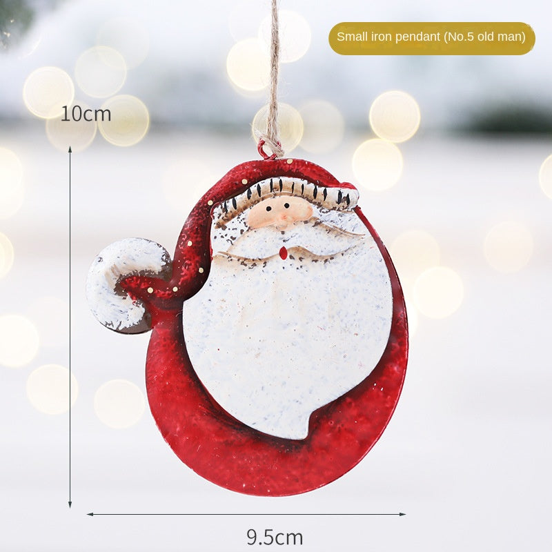 Metal Christmas Ornaments Set for Festive Displays