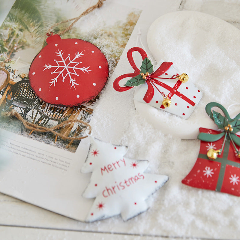 Metal Christmas Ornaments Set for Festive Displays