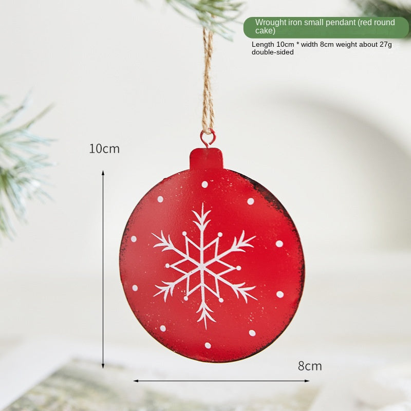 Metal Christmas Ornaments Set for Festive Displays
