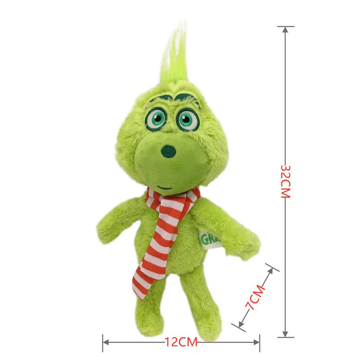 Grinch Plush Toy Santa Christmas Gift for Kids & Decor