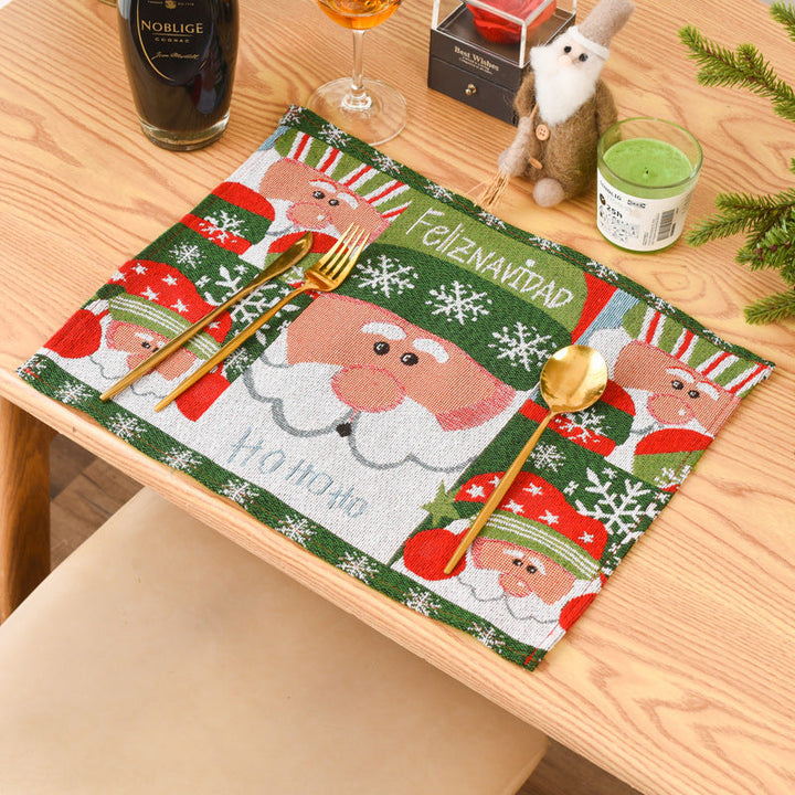 Christmas Knitted Placemats for Festive Holiday Tables
