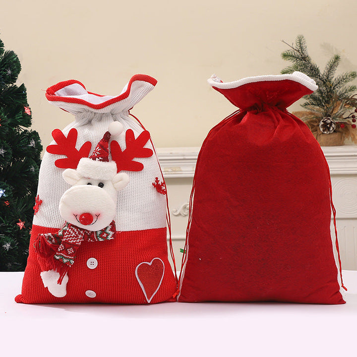 Christmas Gift Bags, Reusable Snowman Santa Reindeer
