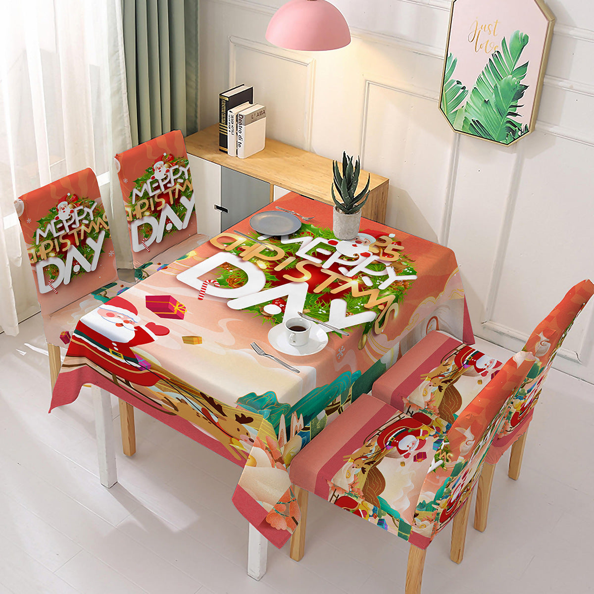 Christmas Tablecloth & Chair Covers for Festive Dining