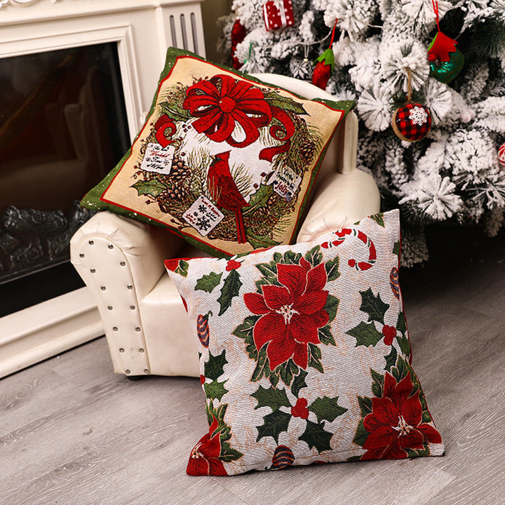 Christmas Pillow Cover for Classic Christmas Decor