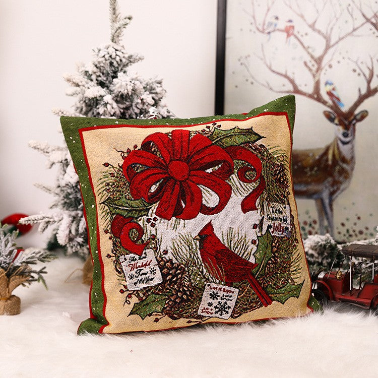 Christmas Pillow Cover for Classic Christmas Decor