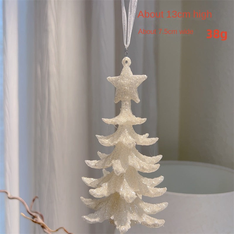 Christmas Tree Ornaments: Nordic Silver Sparkle Decor