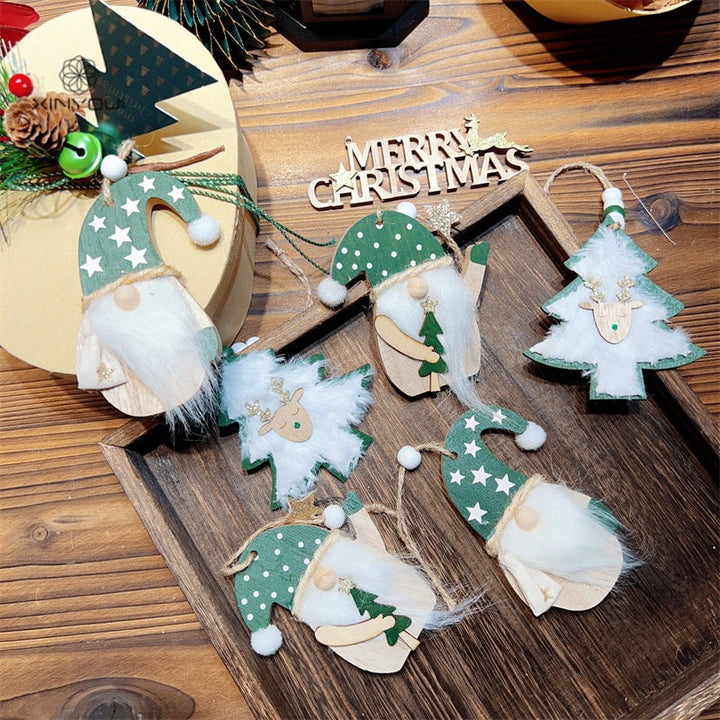 Wooden Christmas Ornaments for Cozy Nordic Charm Decor