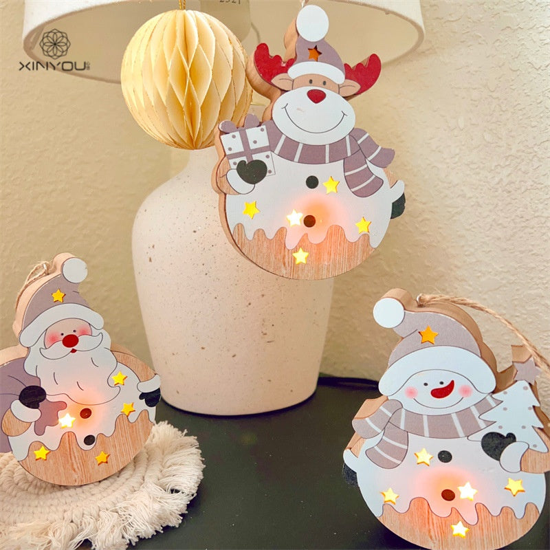 Nordic Wooden Christmas Ornaments With A Warm Glow
