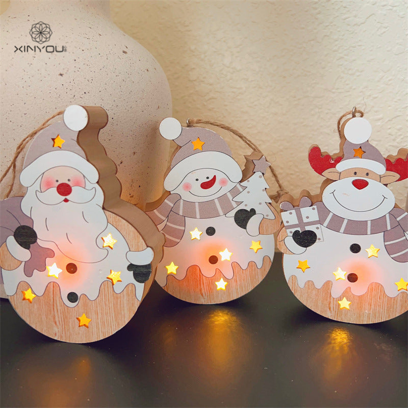 Nordic Wooden Christmas Ornaments With A Warm Glow