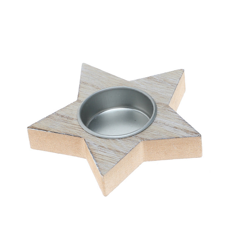 Wooden Christmas Candle Holders for Cozy Nordic Warmth