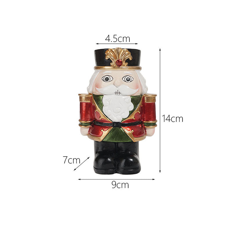 Christmas Nutcracker Candlestick Pair for Festive Glow