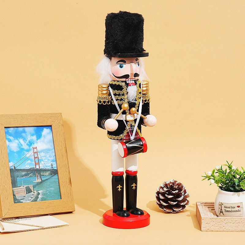 Traditional Nutcracker Soldier Duo for Classic Christmas Decor