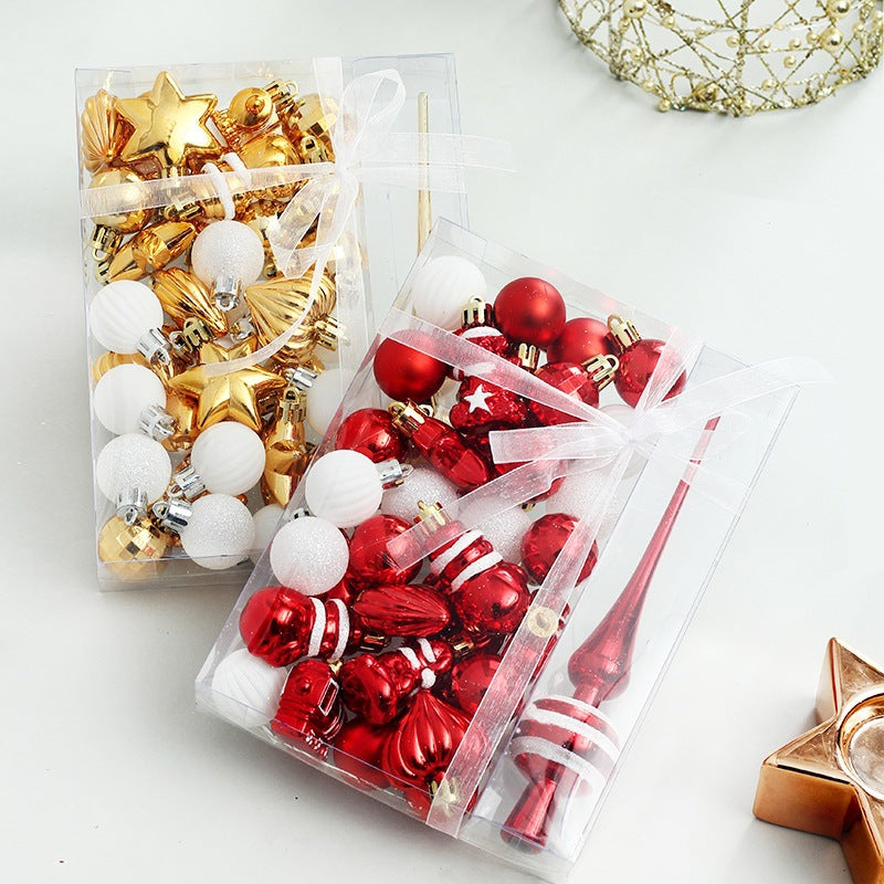 Christmas Tree Ornaments 34-Piece Coordinated Gift Set