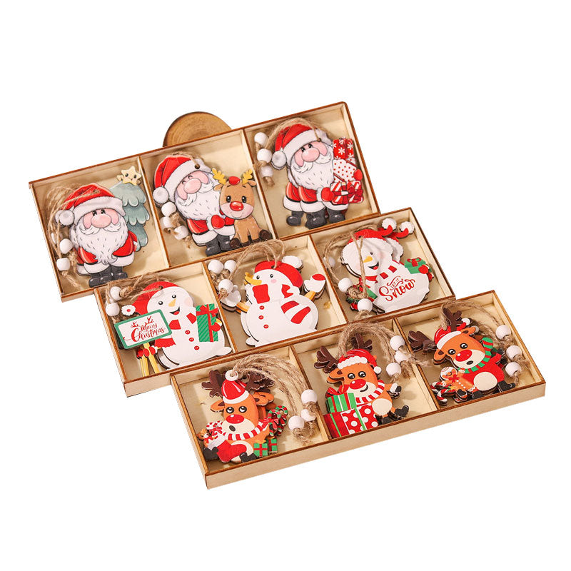 Wooden Xmas Ornaments — Cheerful Christmas Tree Decor
