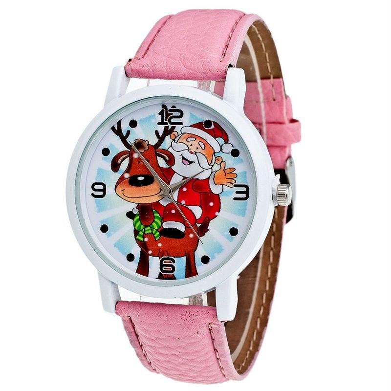 Christmas Wristwatch Santa Reindeer Colorful Holiday Gift