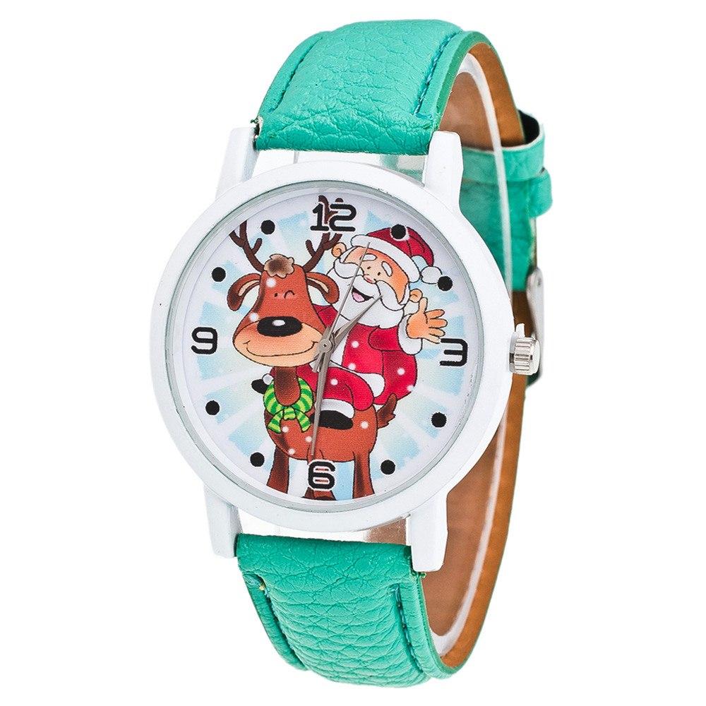 Christmas Wristwatch Santa Reindeer Colorful Holiday Gift