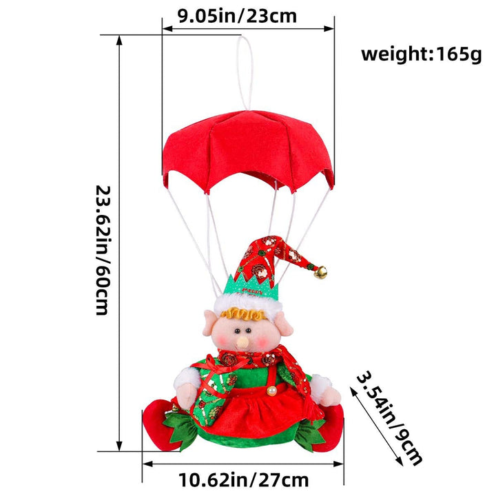 Christmas Parachute Elf Ornament for Playful Trees