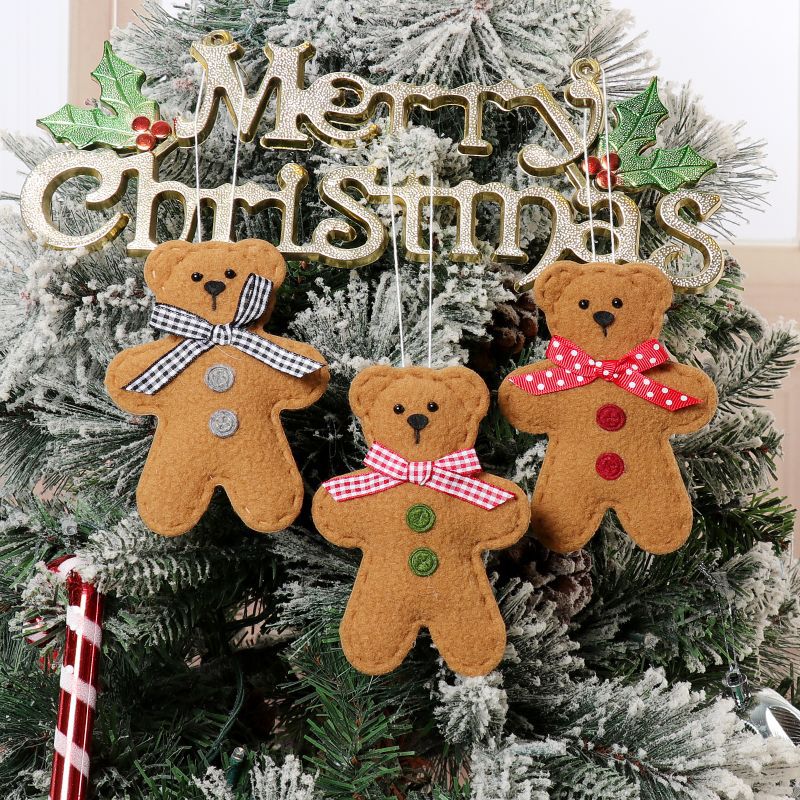 Gingerbread Bear Ornaments for Cozy Christmas Charm