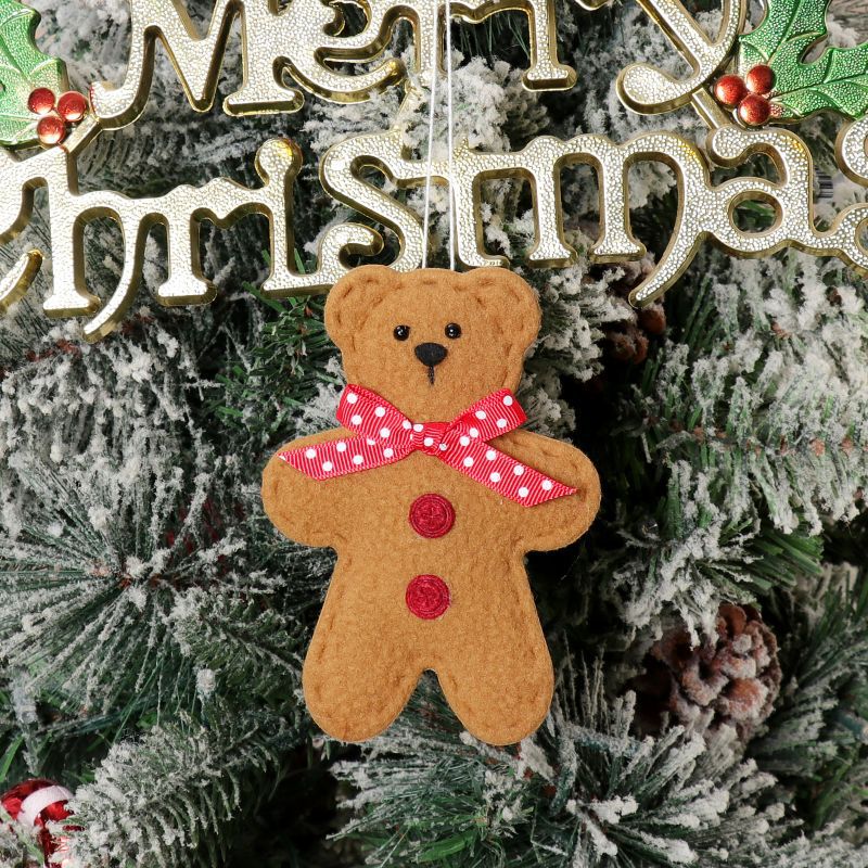 Gingerbread Bear Ornaments for Cozy Christmas Charm