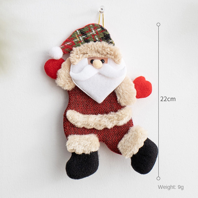 Plush Christmas Ornaments – 3-Piece Cheerful Decor