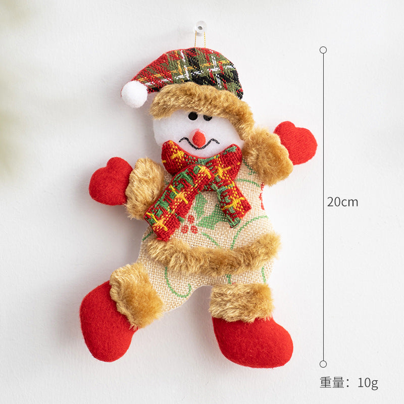 Plush Christmas Ornaments – 3-Piece Cheerful Decor