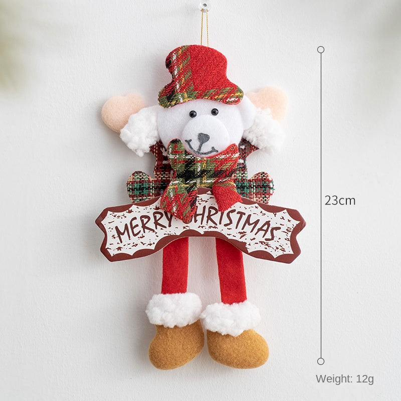 Plush Christmas Ornaments – 3-Piece Cheerful Decor
