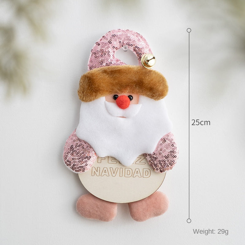 Plush Christmas Ornaments – 3-Piece Cheerful Decor