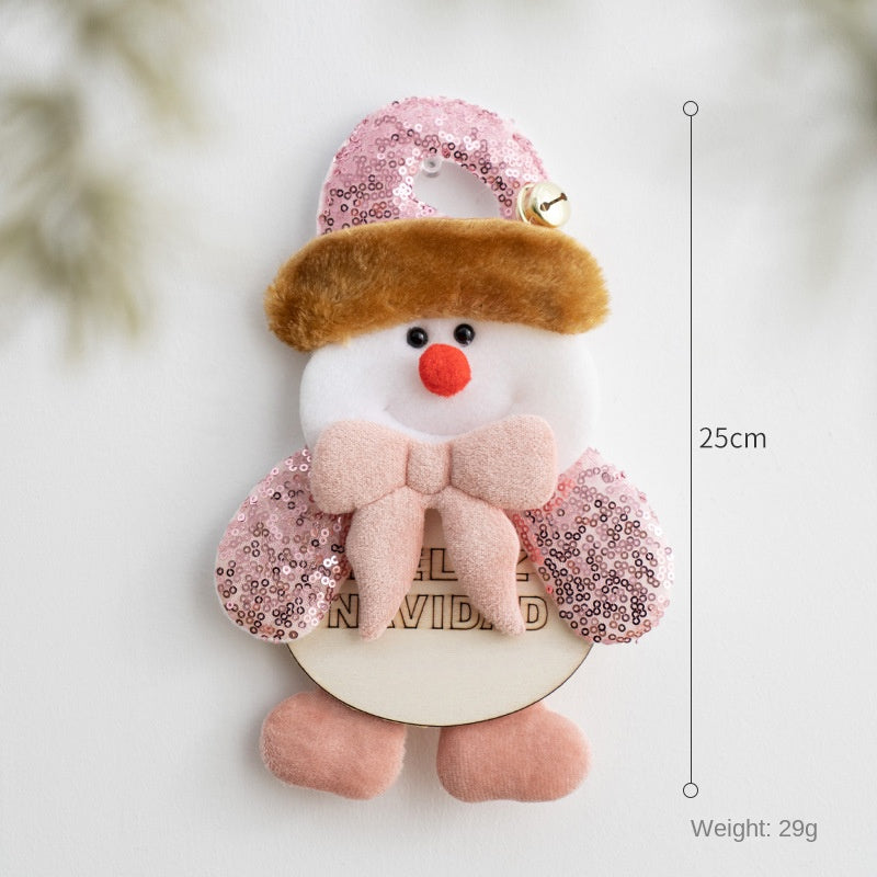 Plush Christmas Ornaments – 3-Piece Cheerful Decor