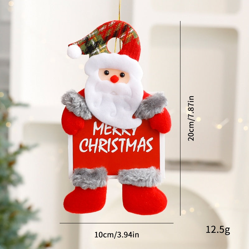 Plush Christmas Ornaments – 3-Piece Cheerful Decor