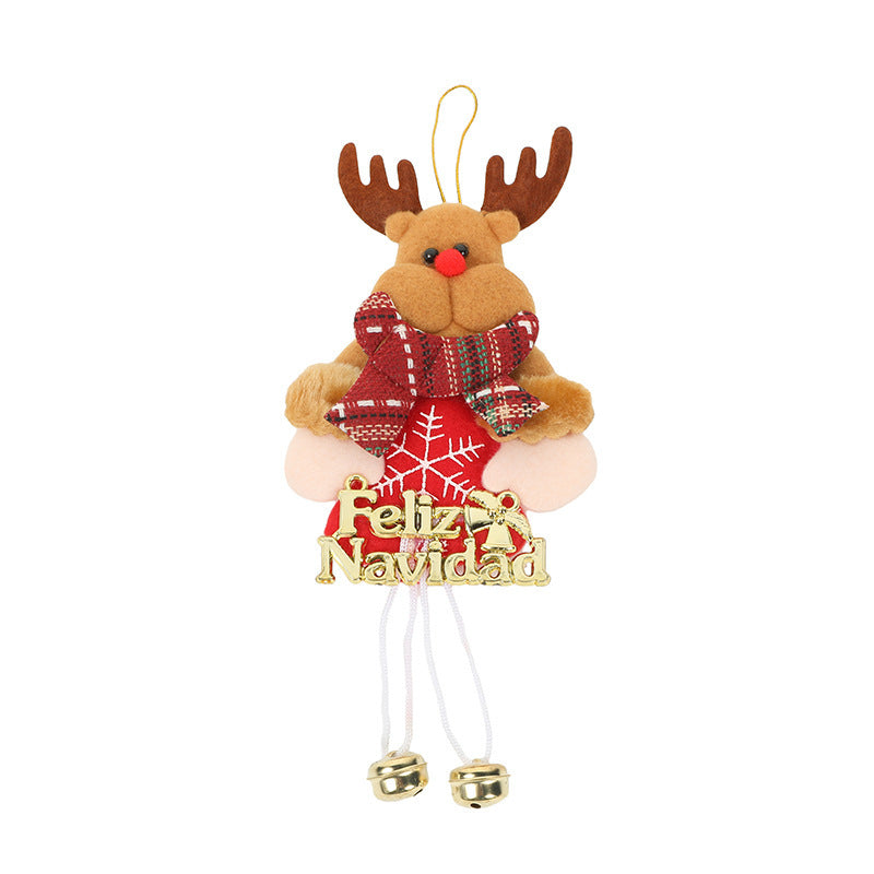 Christmas Tree Ornaments With Plush Characters Set