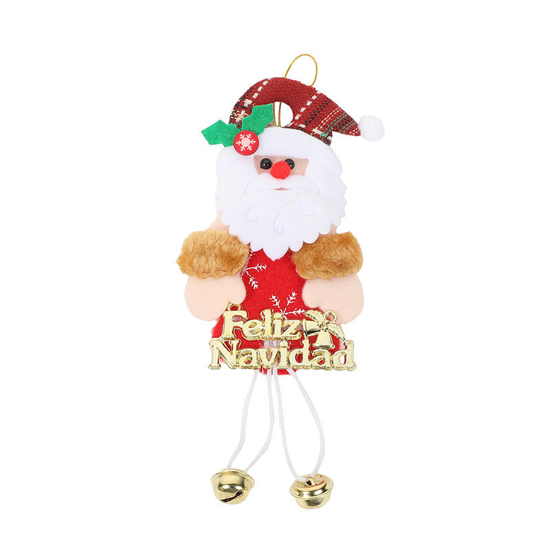 Christmas Tree Ornaments With Plush Characters Set
