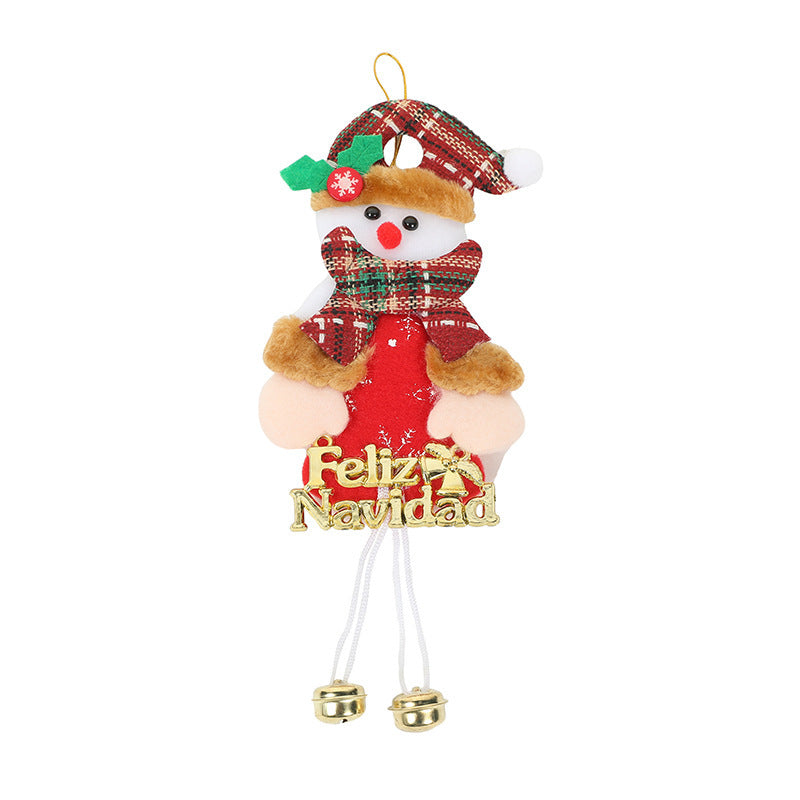 Christmas Tree Ornaments With Plush Characters Set