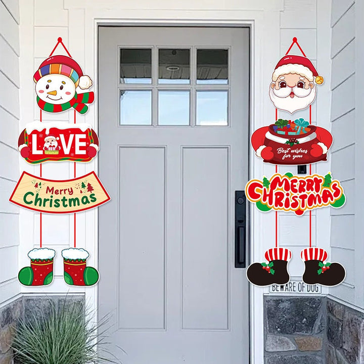Christmas Door Decoration Set – Cheerful Entryway