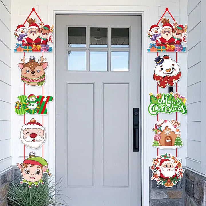 Christmas Door Decoration Set – Cheerful Entryway